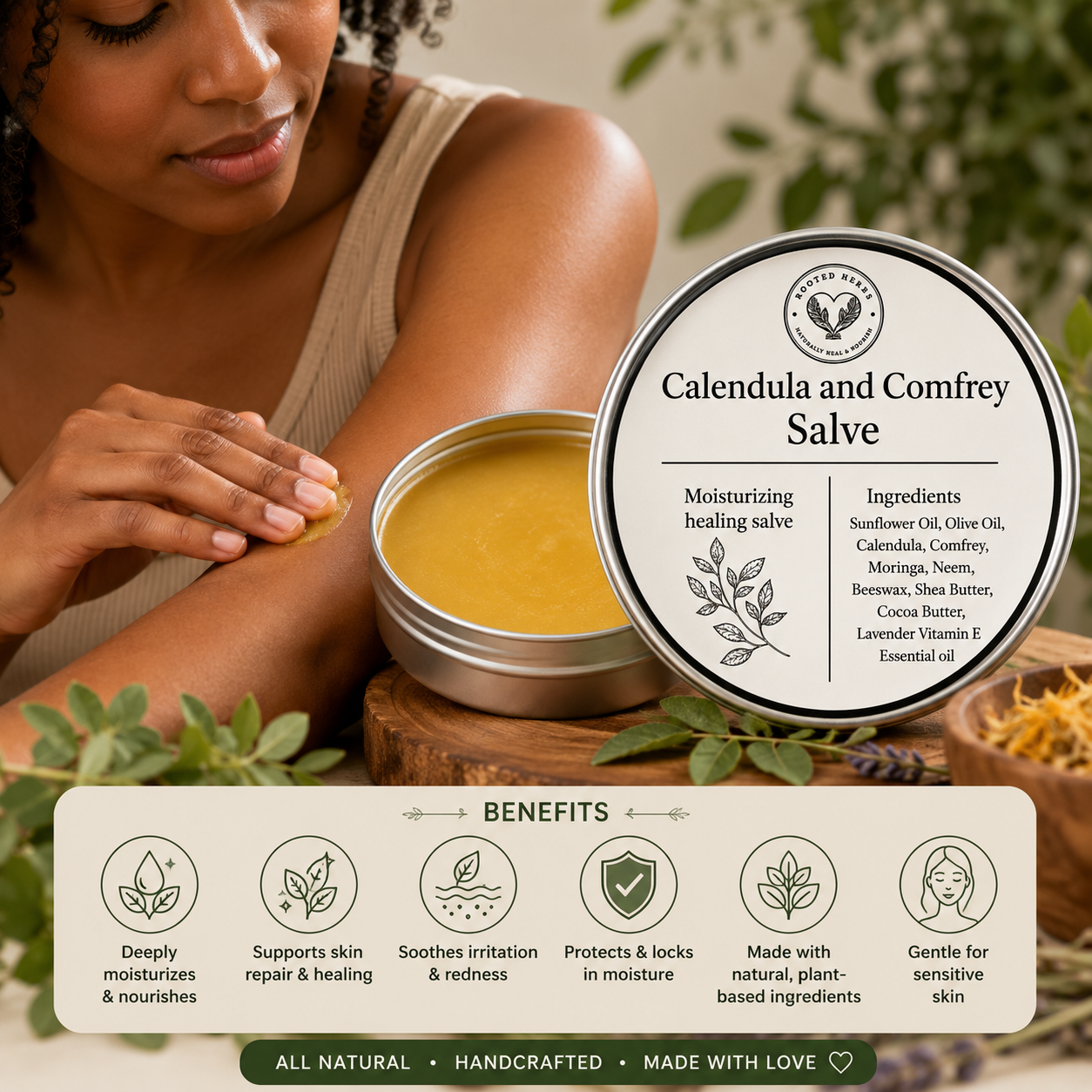Calendula and Comfrey Salve